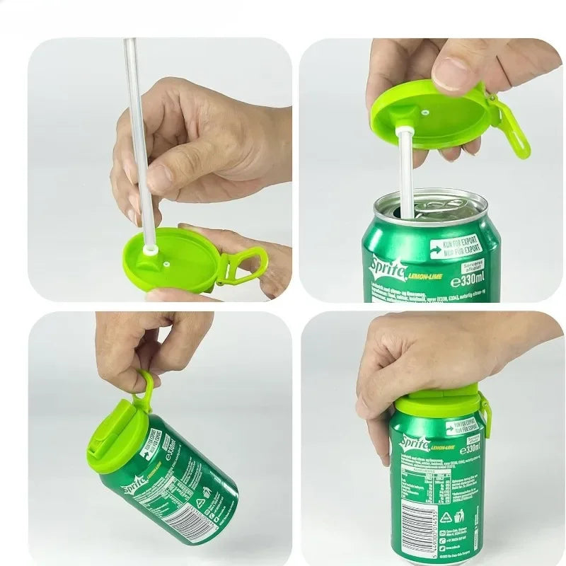 SodaGuard™ Silicone Can Cover with Straw™